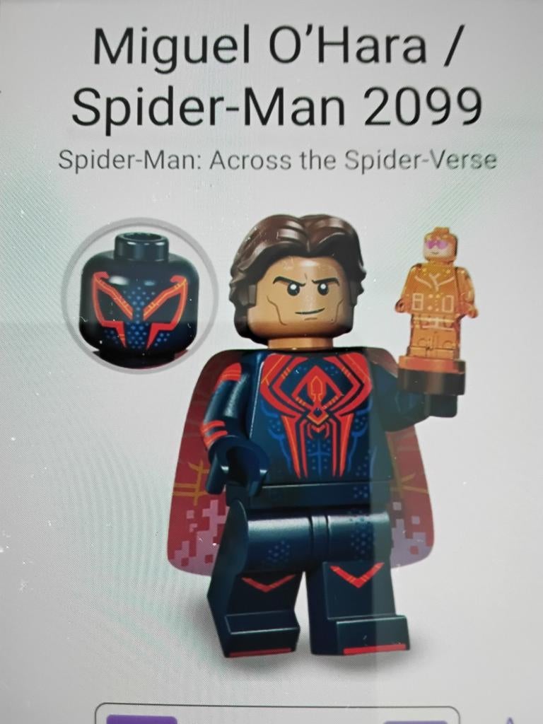 Lego 71050 Minifiguur Miguel O'Hara / Spider-Man 2099, Kinderen en Baby's, Speelgoed | Duplo en Lego, Ophalen of Verzenden