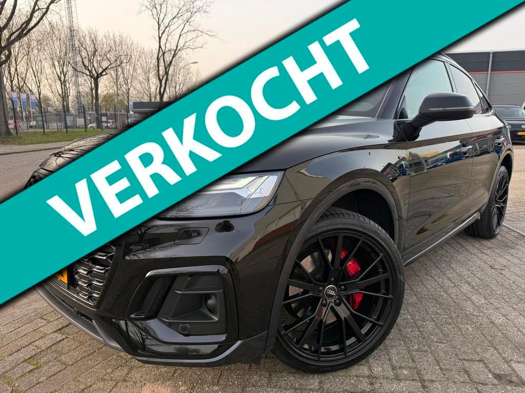 Audi Q5 Sportback 55 TFSI e HYBRID S edition 2021 3X-S-LINE, Automaat, 4 cilinders, Zwart, Bedrijf
