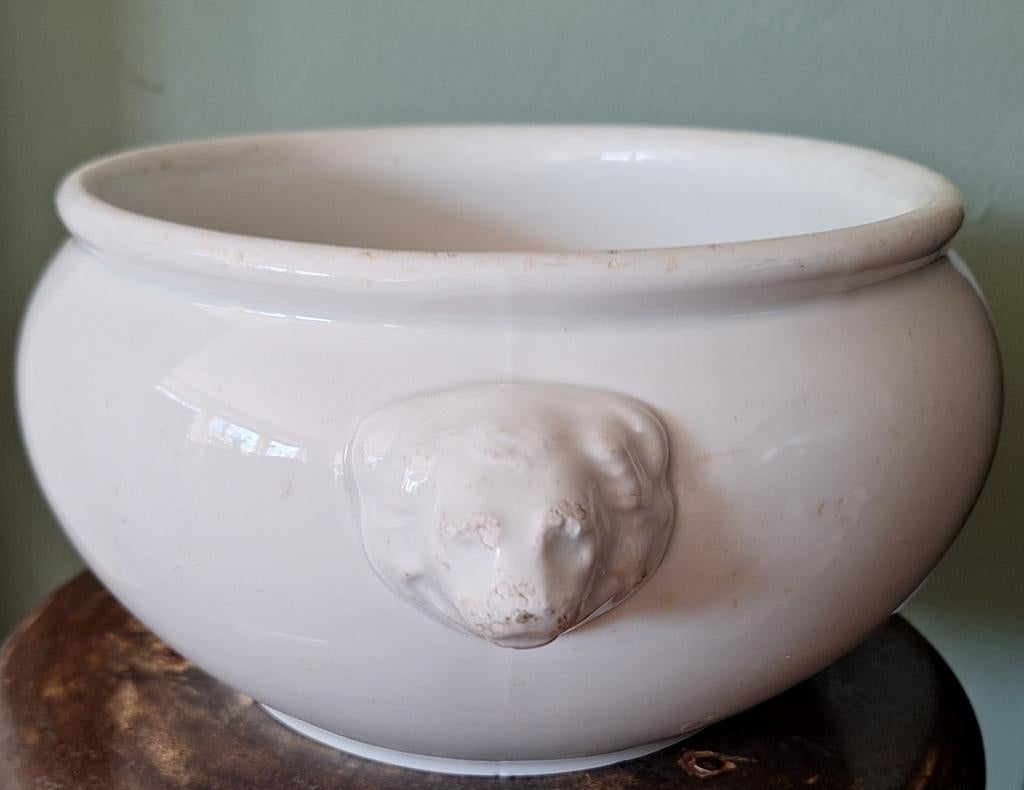 Rhenania grote Leeuwenkop Terrine - Jaren '30 -, Ophalen of Verzenden