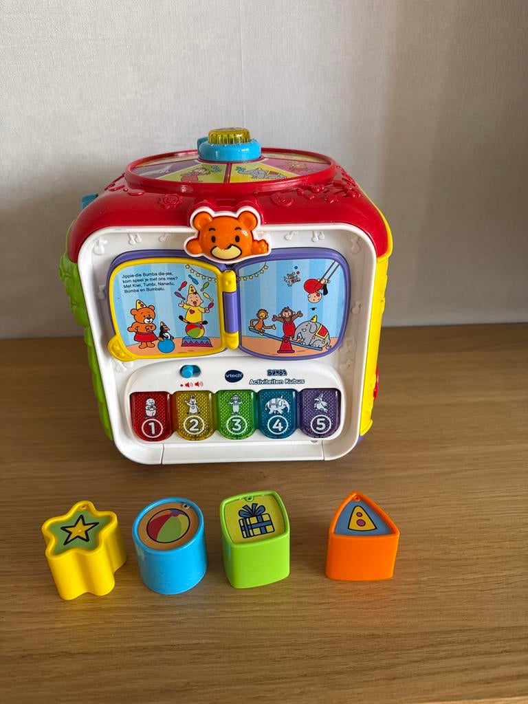 VTech Bumba Activiteiten Kubus - Gebruikt, Ophalen of Verzenden, Gebruikt, Overige typen, Met geluid