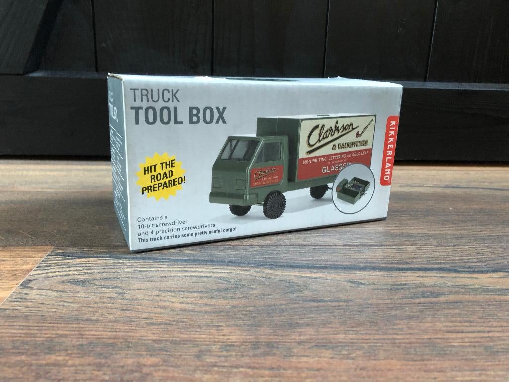 Truck toolbox / gereedschapskistje | Kikkerland, Ophalen of Verzenden, Gevuld, Nieuw