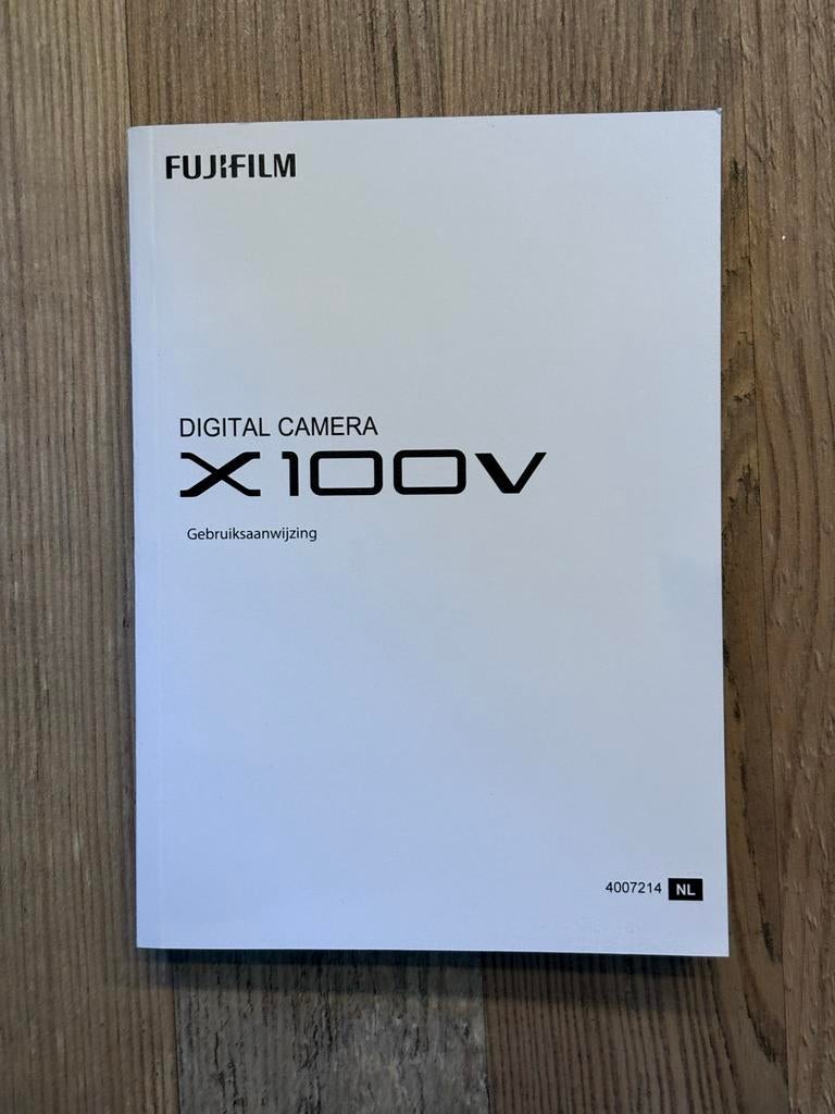 Fujifilm X100V Gebruiksaanwijzing (NL), Ophalen of Verzenden, Zo goed als nieuw
