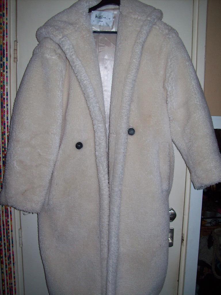 Teddy Jas met capuchon roomwit M 40 K.Zell, Kleding | Dames, Maat 38/40 (M), Wit, Ophalen of Verzenden, K.zell fur