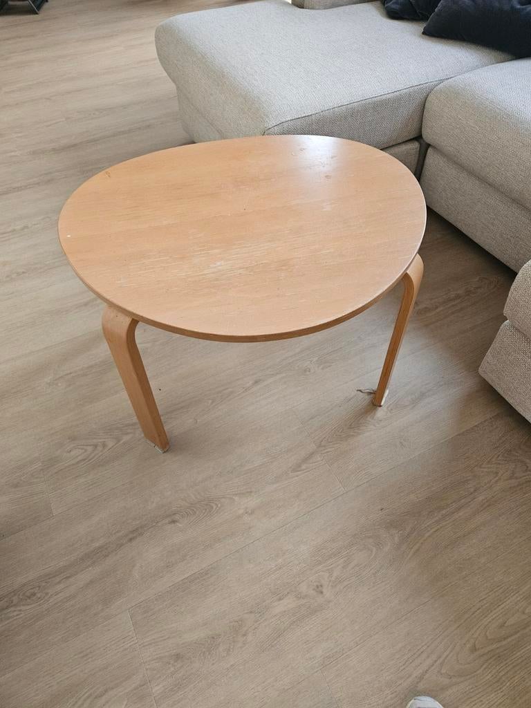 Houten salontafel, Ophalen, Gebruikt, 50 tot 100 cm, Rond