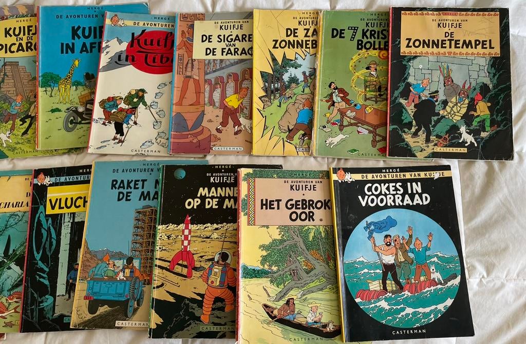 Kuifje stripboeken collectie compleet, Boeken, Stripboeken, Meerdere stripboeken, Ophalen of Verzenden, Gelezen
