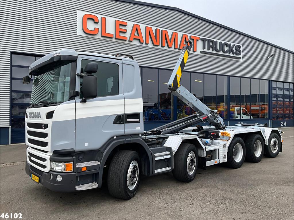 Scania G 490 10x4 Euro 6 Retarder Hiab 26 Ton haakarmsysteem, Auto's, Vrachtwagens, Automaat, Euro 6, Scania, 2 stoelen