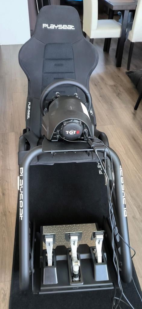 Race Simulator: Playseat Trophy, Thrustmaster T-GTII + T-LCM, Ophalen, 1 speler, Racen en Vliegen, Zo goed als nieuw