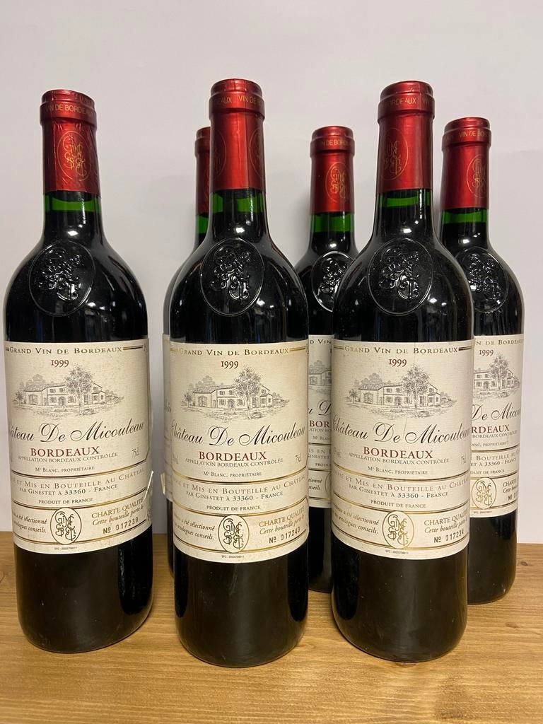 Chateau de Micouleau Bordeaux 1999 - Ongeopend, Verzenden, Zo goed als nieuw, Frankrijk, Rode wijn