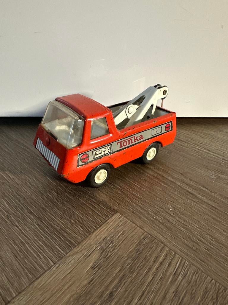 Tonka Tiny Wrecker 555- Vintage Sleepy Eye Takelwagen, Ophalen of Verzenden, Gebruikt