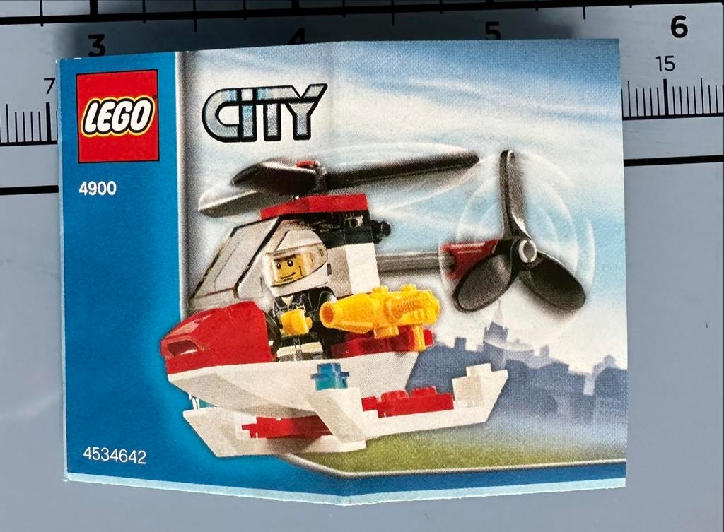 Lego City Brandweer Helikopter 4900 - Complete Set, Kinderen en Baby's, Speelgoed | Duplo en Lego, Ophalen of Verzenden, Gebruikt