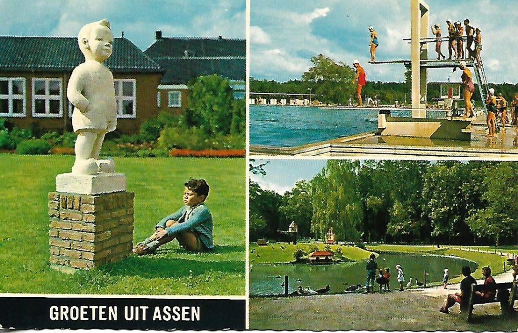 Assen- -3-luik., Verzenden, 1960 tot 1980, Gelopen, Drenthe