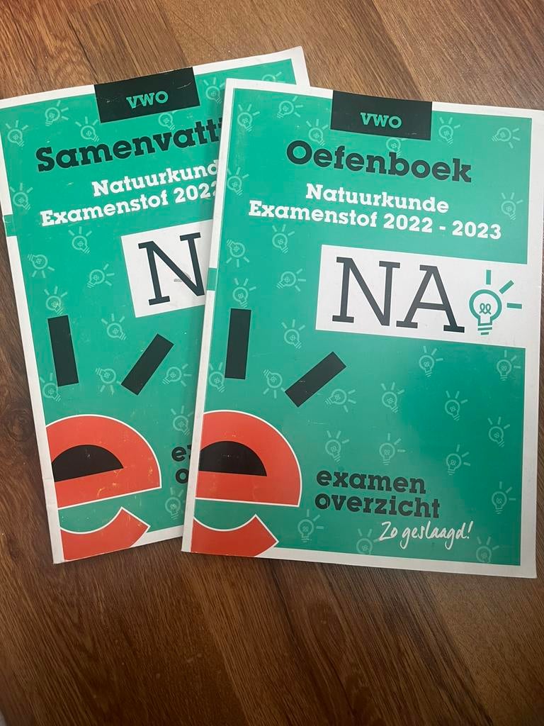 Examenoverzicht NATUURKUNDE samenvatting en oefeboek, Ophalen of Verzenden, Zo goed als nieuw, VWO, Natuurkunde