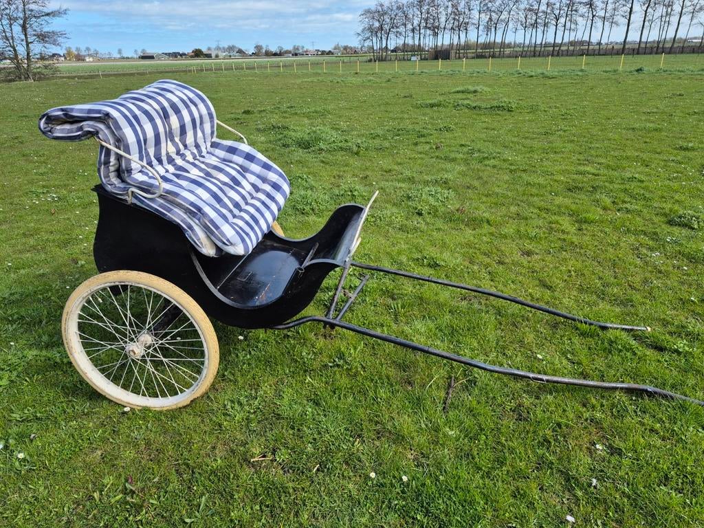 Ponykar/menwagentje, Dieren en Toebehoren, Gebruikt, Sulky, Pony