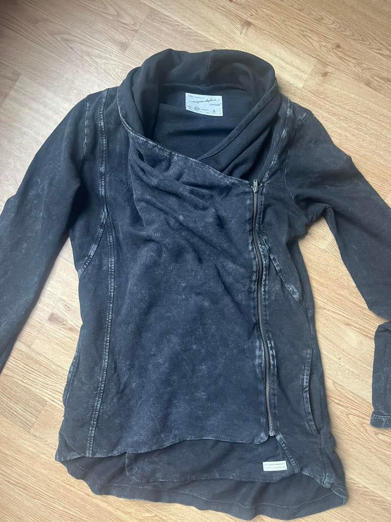 Zwart biker vest S, Kleding | Dames, Ophalen of Verzenden, Gedragen, Maat 36 (S), Zwart