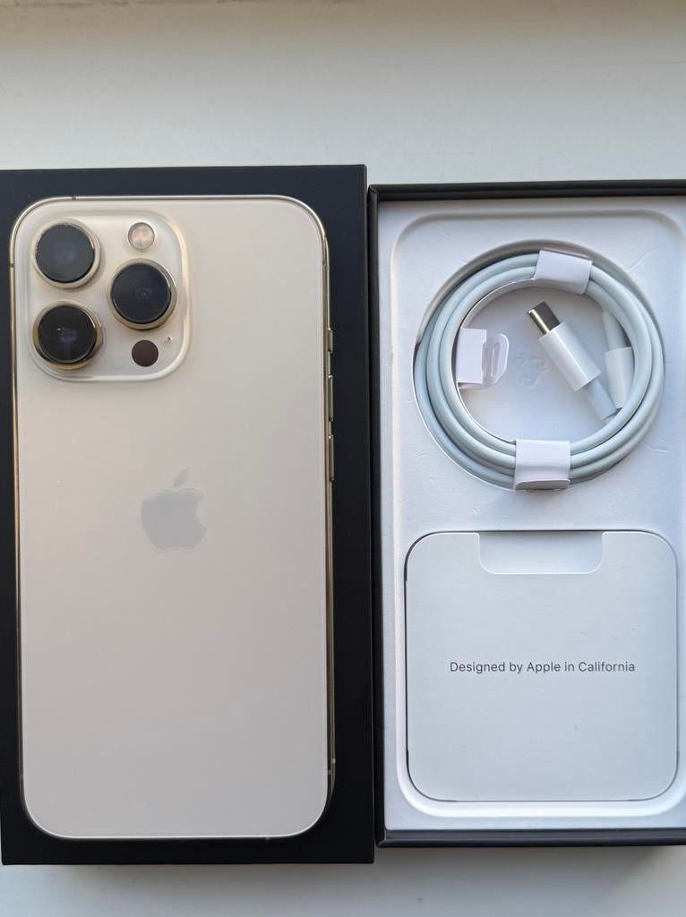 Apple IPhone 13 Pro 128 gb goud - Geen krassen, Telecommunicatie, Mobiele telefoons | Apple iPhone, Ophalen, 128 GB, Zo goed als nieuw
