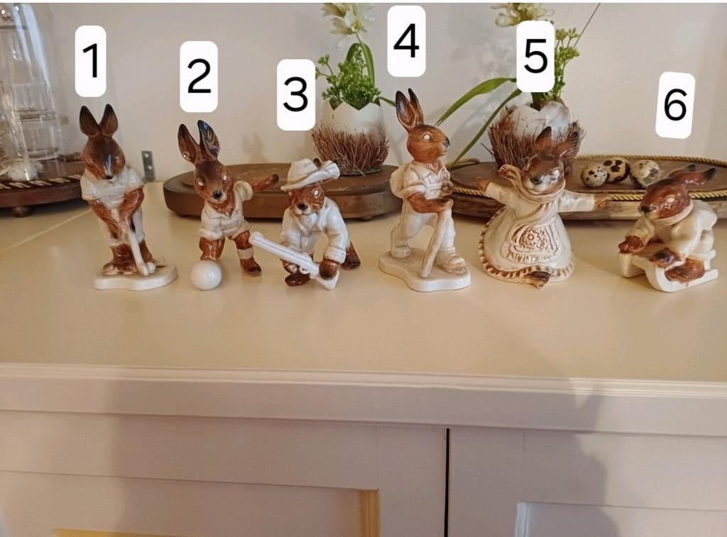 Antieke Goebel Haasjes - Diverse Figuren, Ophalen of Verzenden, Zo goed als nieuw, Dier