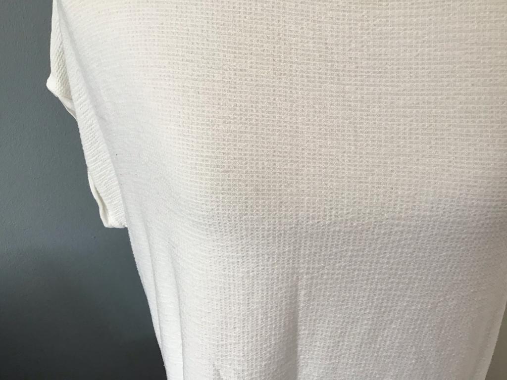 Canda witte top in wafelstructuur. Maat M, Maat 38/40 (M), Wit, Ophalen of Verzenden, Zo goed als nieuw