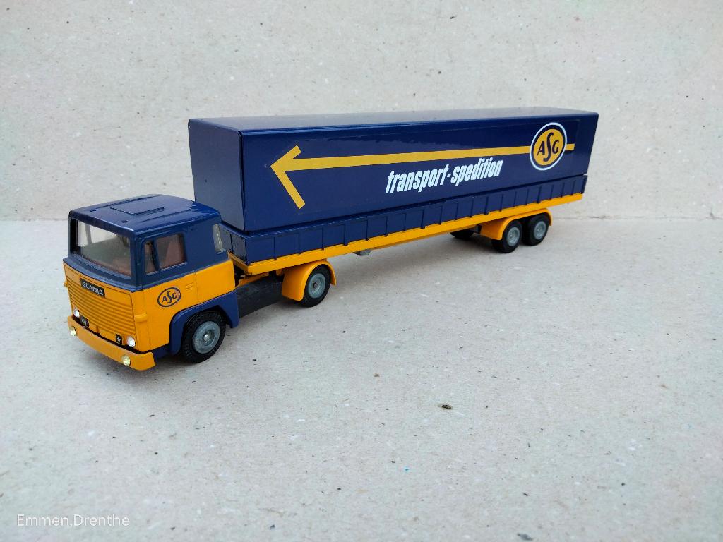 tekno - scania 141 ASG, Ophalen of Verzenden, Gebruikt, Bus of Vrachtwagen, Tekno