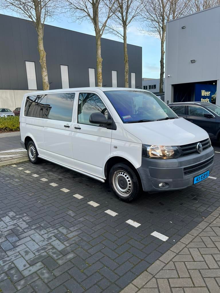 Volkswagen Transporter Kombi 2.0TDI 103KW L2h1 Dsg7 2012 Wit, Euro 5, Stof, Zwart, 2500 kg