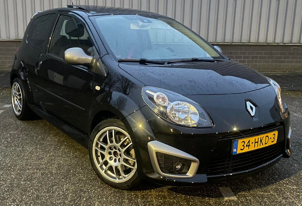 Renault Twingo 1.6 16V RS 2009 Zwart, Auto's, Voorwielaandrijving, 40 €/maand, Zwart, 4 cilinders