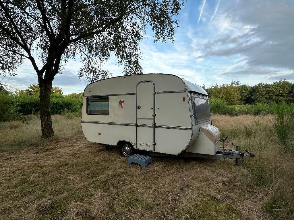 Vintage caravan Tabbert 380/1 1976, Caravans en Kamperen, Caravans, Tabbert, Bedrijf, 500 - 750 kg, Tot en met 4