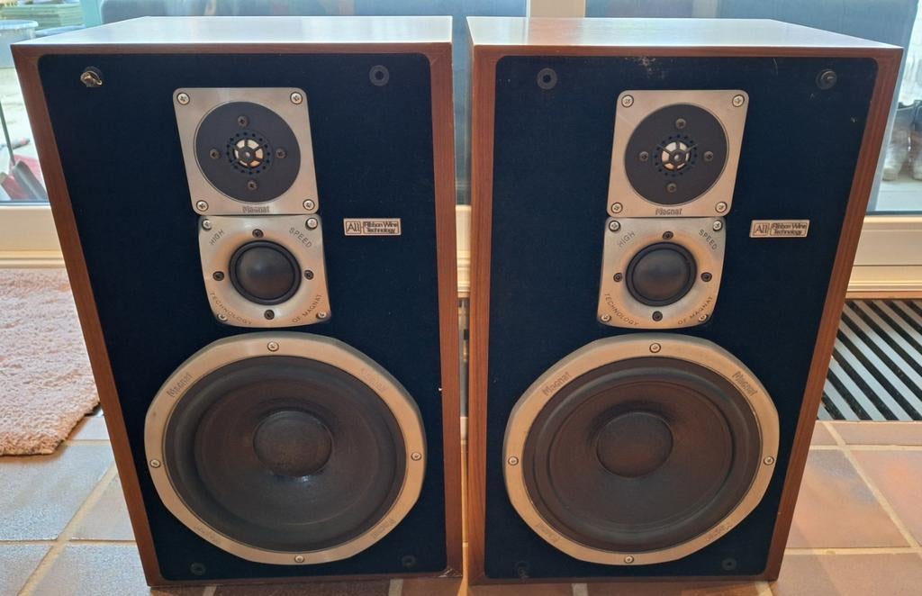 Magnat All Ribbon 8P luidsprekers, Audio, Tv en Foto, Luidsprekers, Ophalen, 120 watt of meer, Front, Rear of Stereo speakers