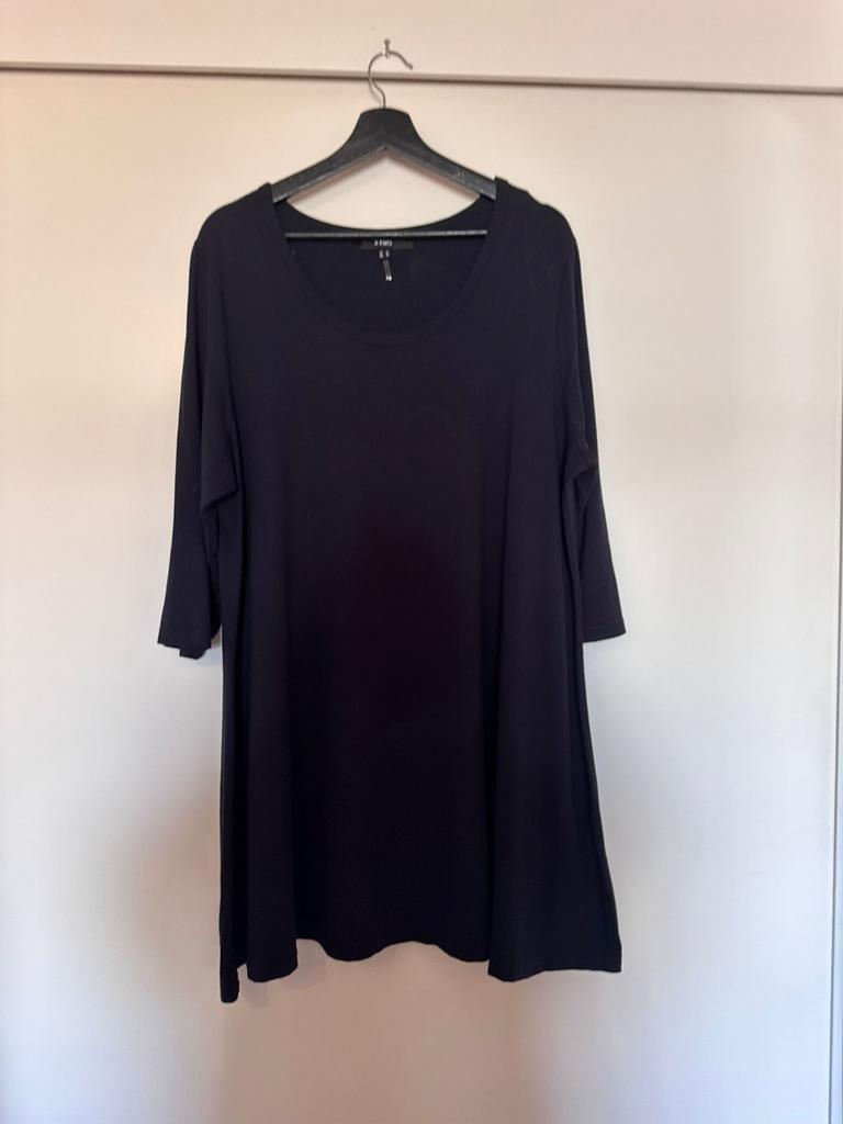 Donkerblauw x-two tuniek maat 48, Ophalen of Verzenden, Zo goed als nieuw, Blauw, Blouse of Tuniek