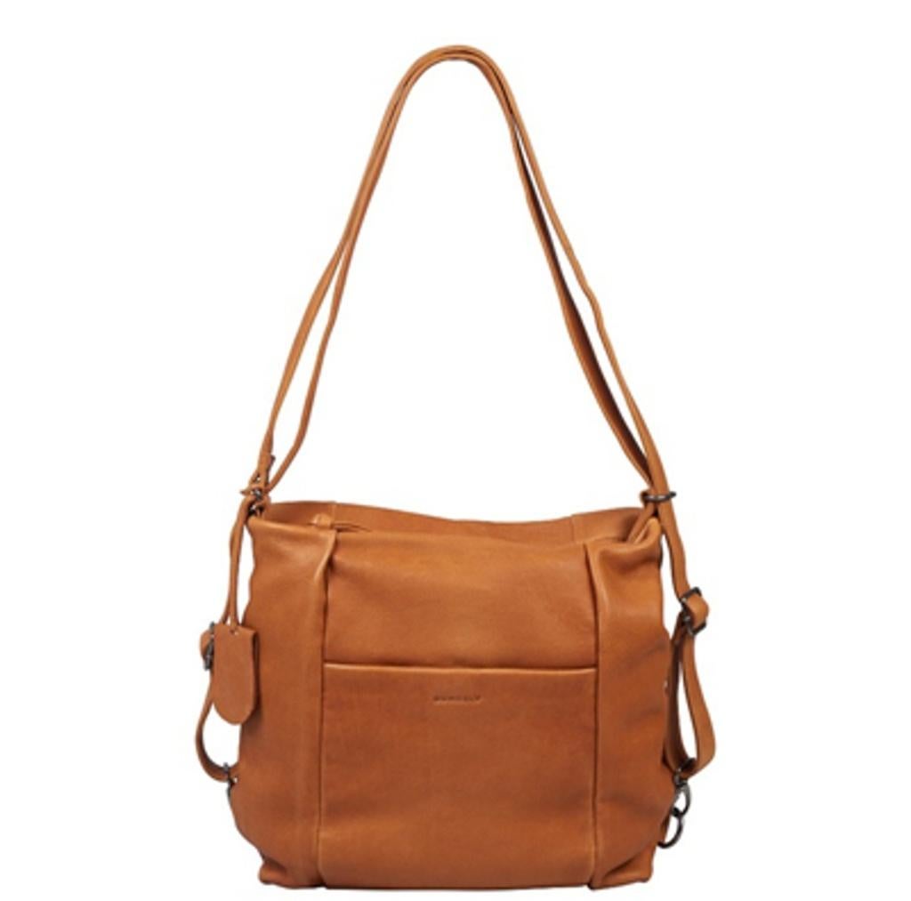 Nieuwe leren Burkely just jolie hobo rugzak cognac leder, Ophalen of Verzenden, Nieuw, Overige merken, 30 tot 45 cm