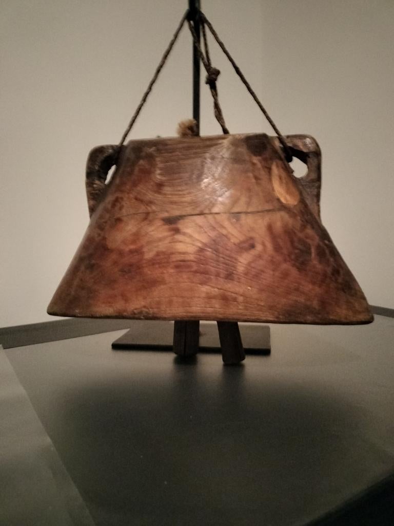 Ouderwetse houten koeibel - 40x33 cm, Antiek en Kunst, Ophalen