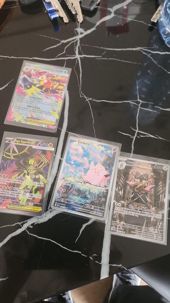Pokémon Kaarten: Mega Zygarde, Clefairy, Doublade, etc., Ophalen of Verzenden