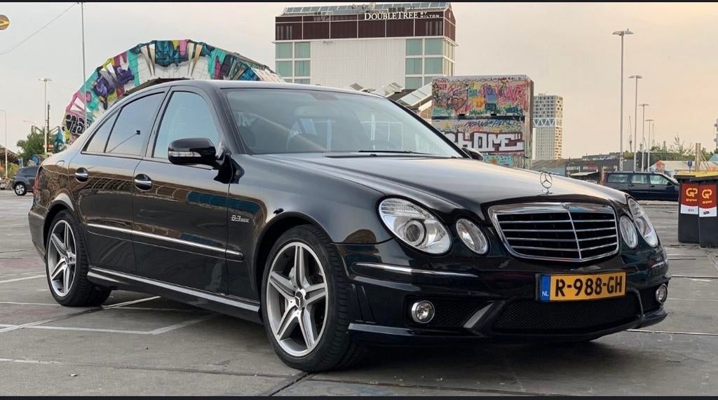 Mercedes E63 AMG W211 2007 Zwart, 1820 kg, Zwart, Sedan, Geïmporteerd