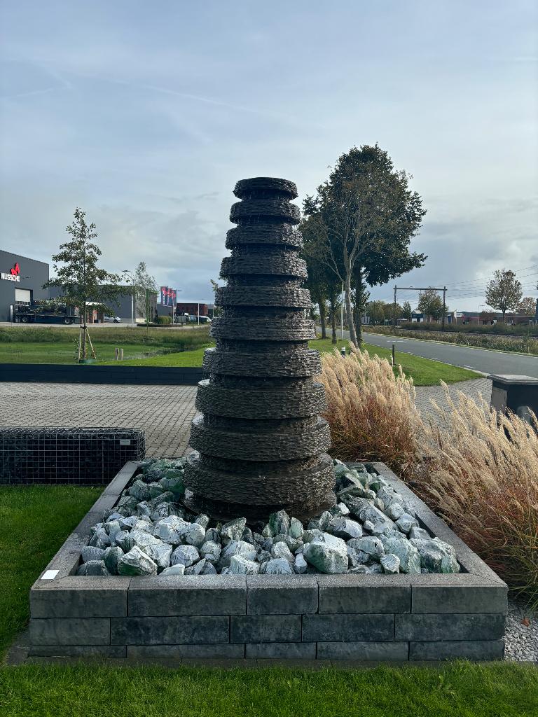 Granieten fontein, Tuin en Terras, Waterpartijen en Fonteinen, Ophalen, Gebruikt, Hardsteen, Waterval