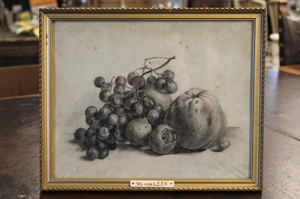 Originele potloodtekening, Willem van Leen!, Antiek en Kunst, Kunst | Tekeningen en Foto's, Ophalen