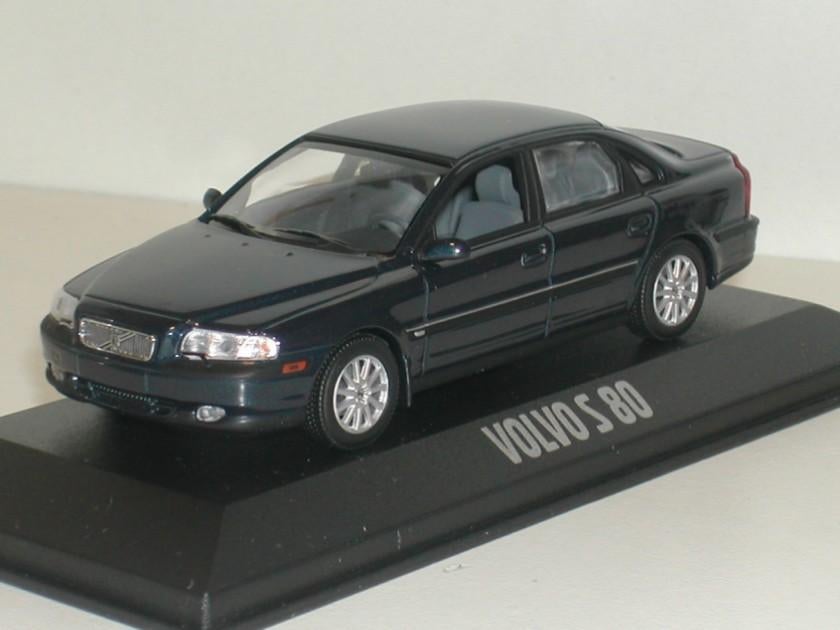 Minichamps . Volvo . S80 donkerblauw schaal 1:43 nieuw., Hobby en Vrije tijd, Modelauto's | 1:43, Nieuw, Auto, MiniChamps, Ophalen of Verzenden