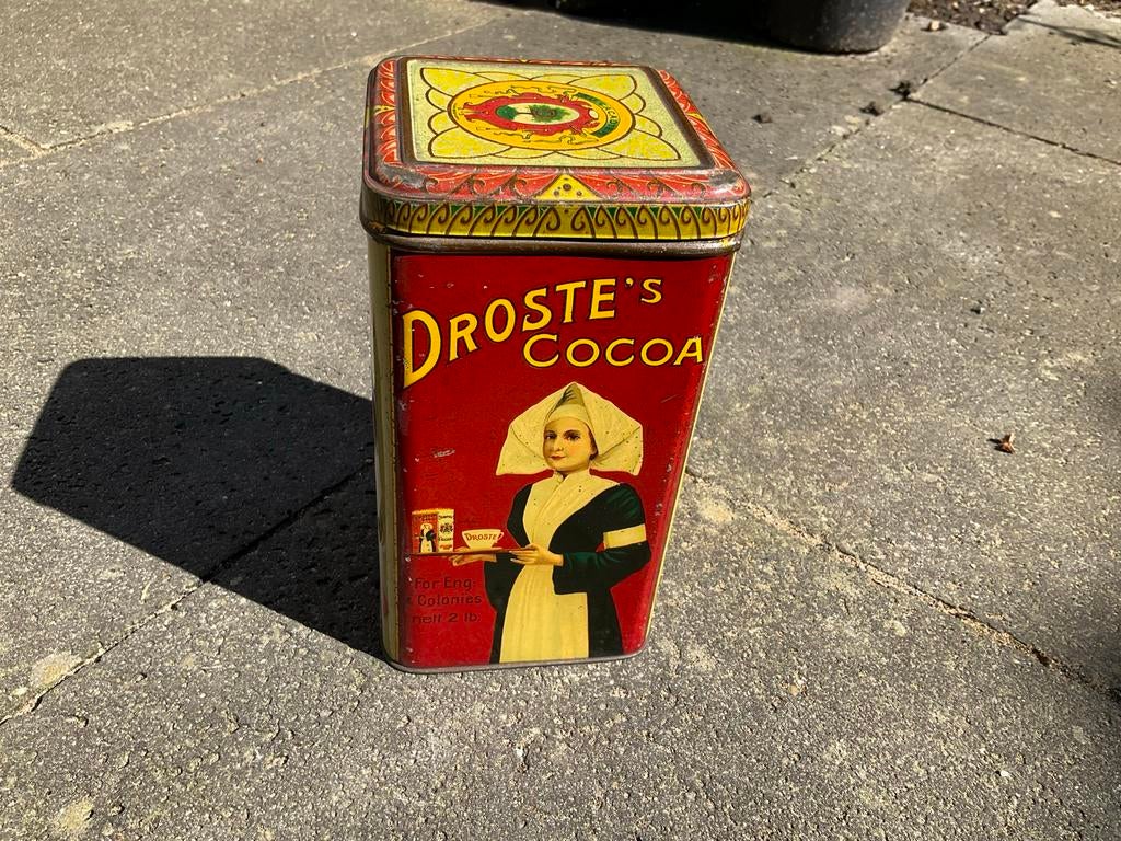 Oud Droste's Cacao blik, Verzamelen, Blikken, Ophalen of Verzenden, Gebruikt, Overige, Droste