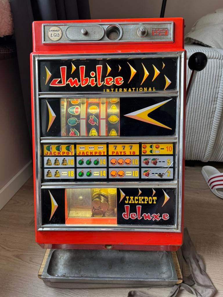 Gokkast jaren 50/60, Overige munten, Ophalen, Gebruikt