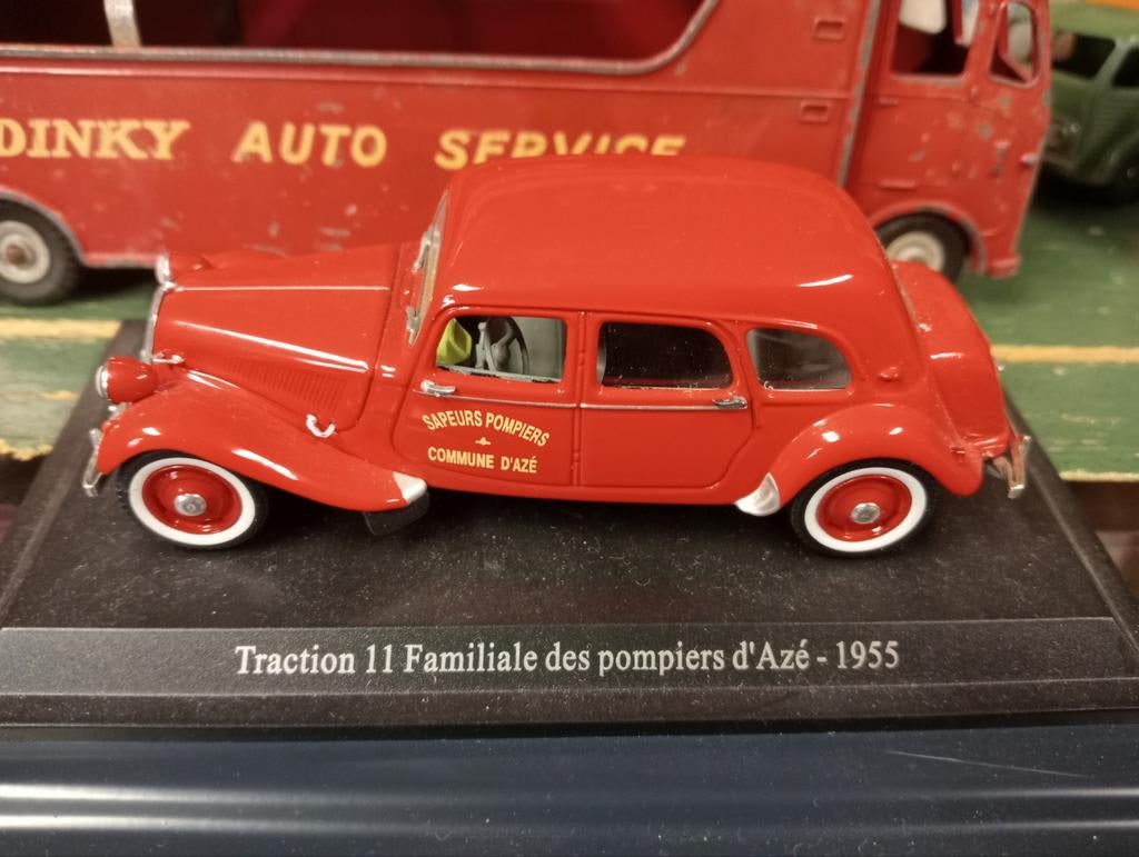 Citroen traction avant 11 familiale brandweer, Hobby en Vrije tijd, Modelauto's | 1:43, Ophalen of Verzenden, Auto, Overige merken