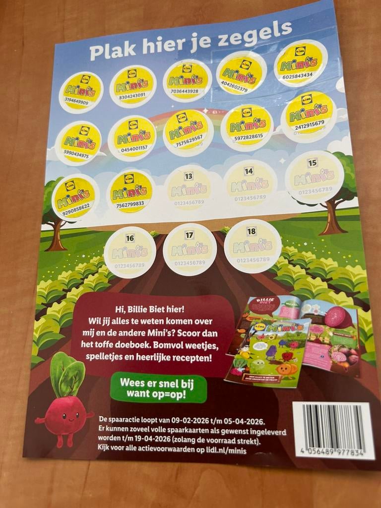 Lidl mini spaarkaart met 12 zegels, Verzamelen, Supermarktacties, Lidl, Verzenden