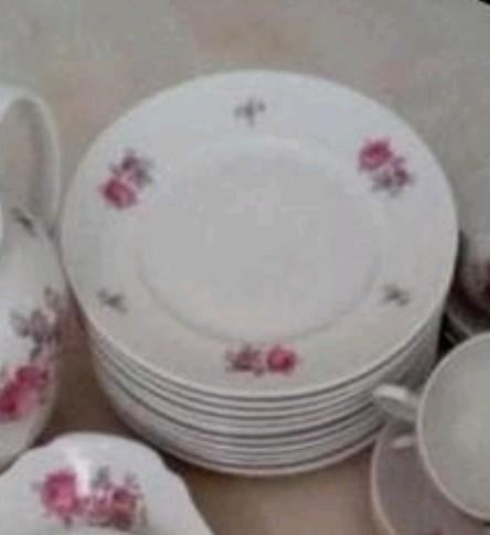 GEVRAAGD‼️ Dinerborden met Roze bloemetjes (mosa), Ophalen