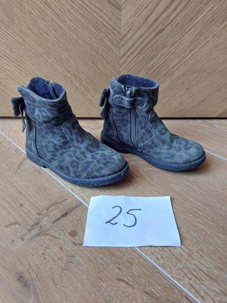 Laarsjes met dierenprint maat 25, Gebruikt, Meisje, Ophalen of Verzenden, Laarzen