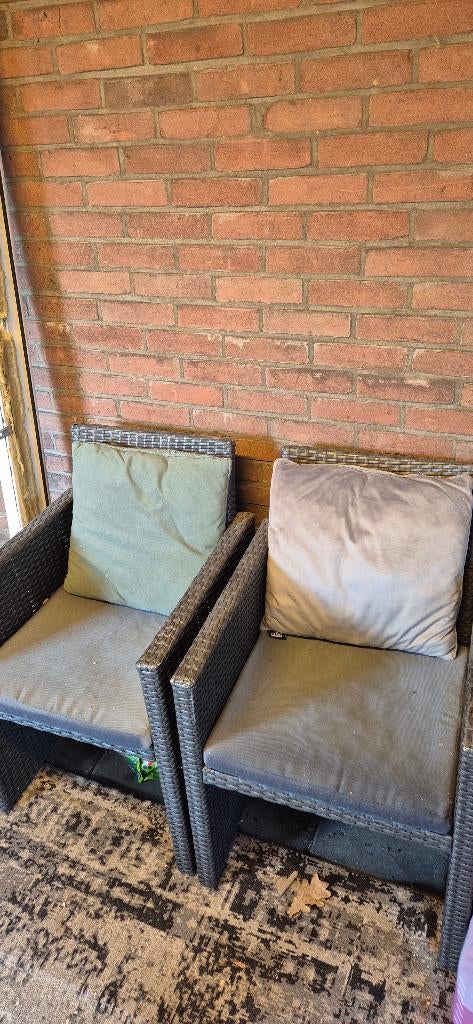 Tuinstoelen 2 stuks €15,-, Tuin en Terras, Tuinstoelen, Ophalen, Gebruikt, Kunststof