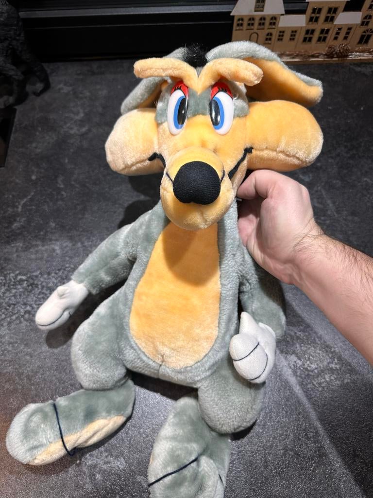Vintage Wile E. Coyote knuffel Looney Tunes, Ophalen of Verzenden, Gebruikt, Hond