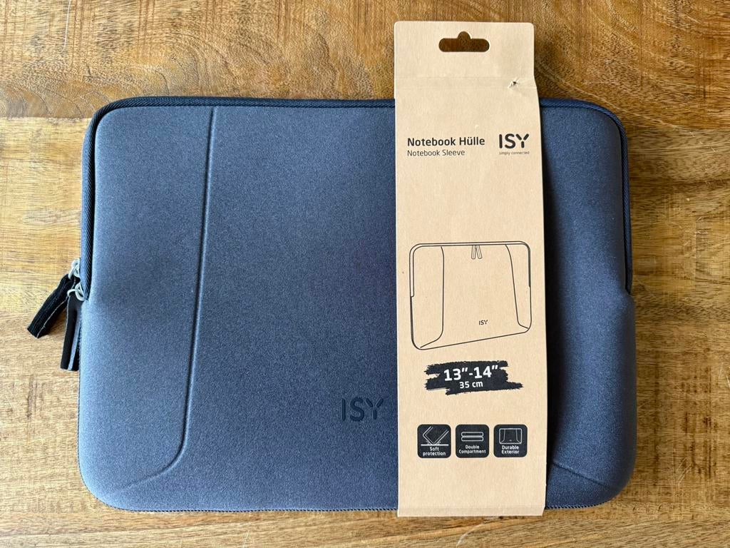 Isy laptophoes grijs nieuw 13/14 inch, Ophalen of Verzenden, 13 inch, Nieuw