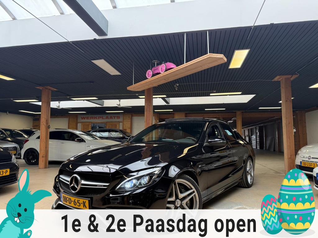 Mercedes-Benz C-klasse 63 AMG Pano Nwe Apk Airco Cruise Cont, Auto's, Automaat, Achterwielaandrijving, Gebruikt, Leder en Stof