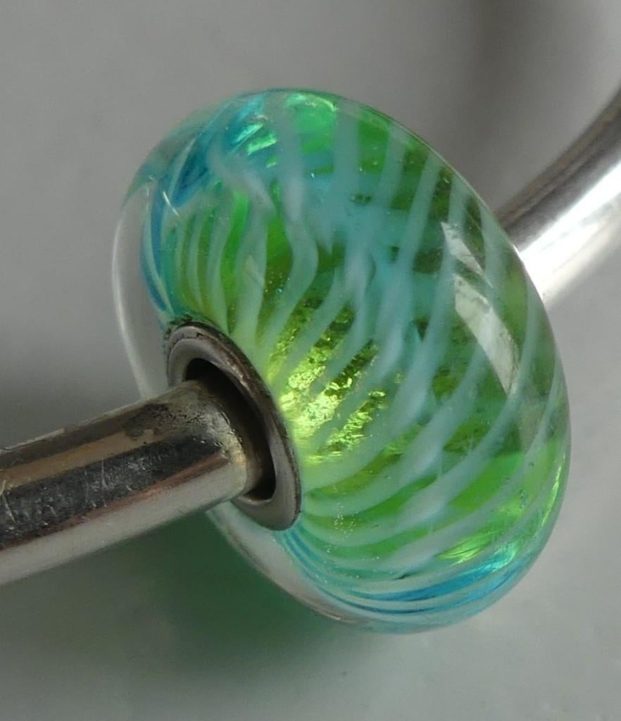 Trollbeads TURKOOIZEN VEER, Gebruikt, -, Verzenden, -