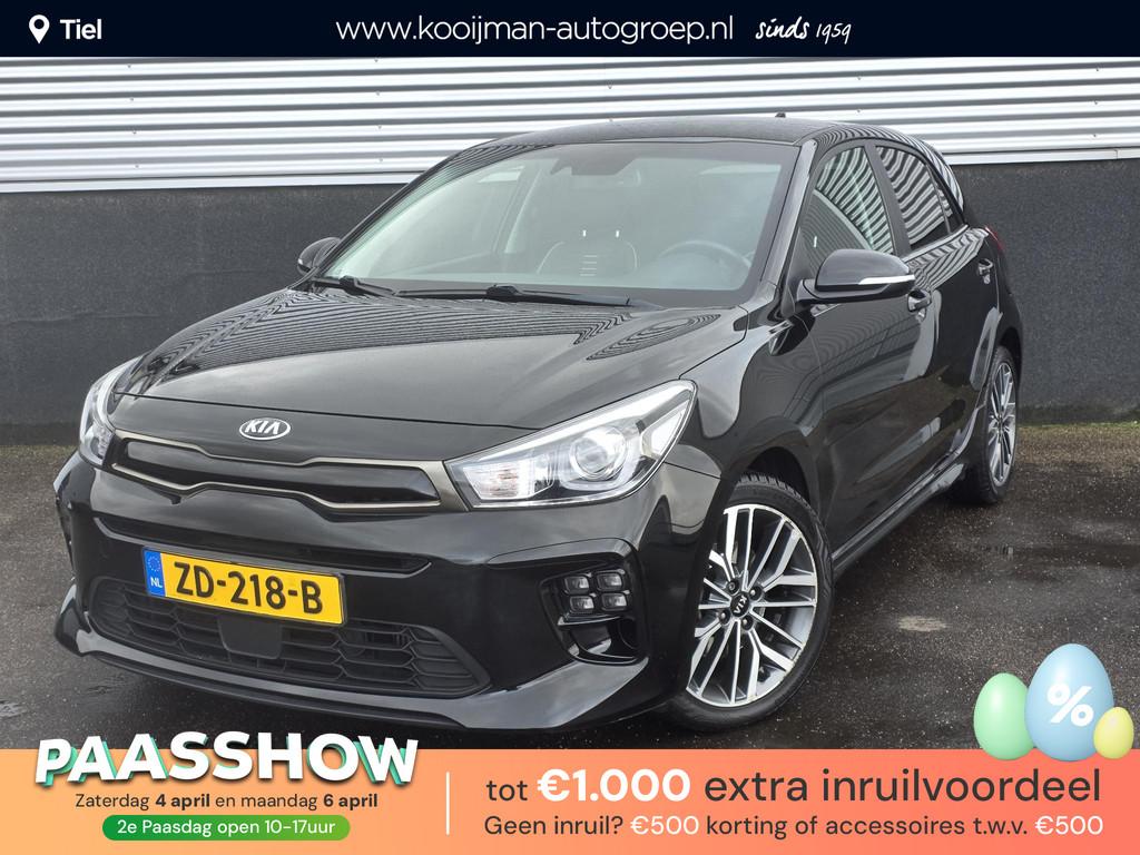 Kia Rio 1.0 TGDI GT-Line Stoel- & Stuurwiel verwarmd, Naviga, Auto's, Kia, Voorwielaandrijving, Gebruikt, Euro 6, Leder en Stof