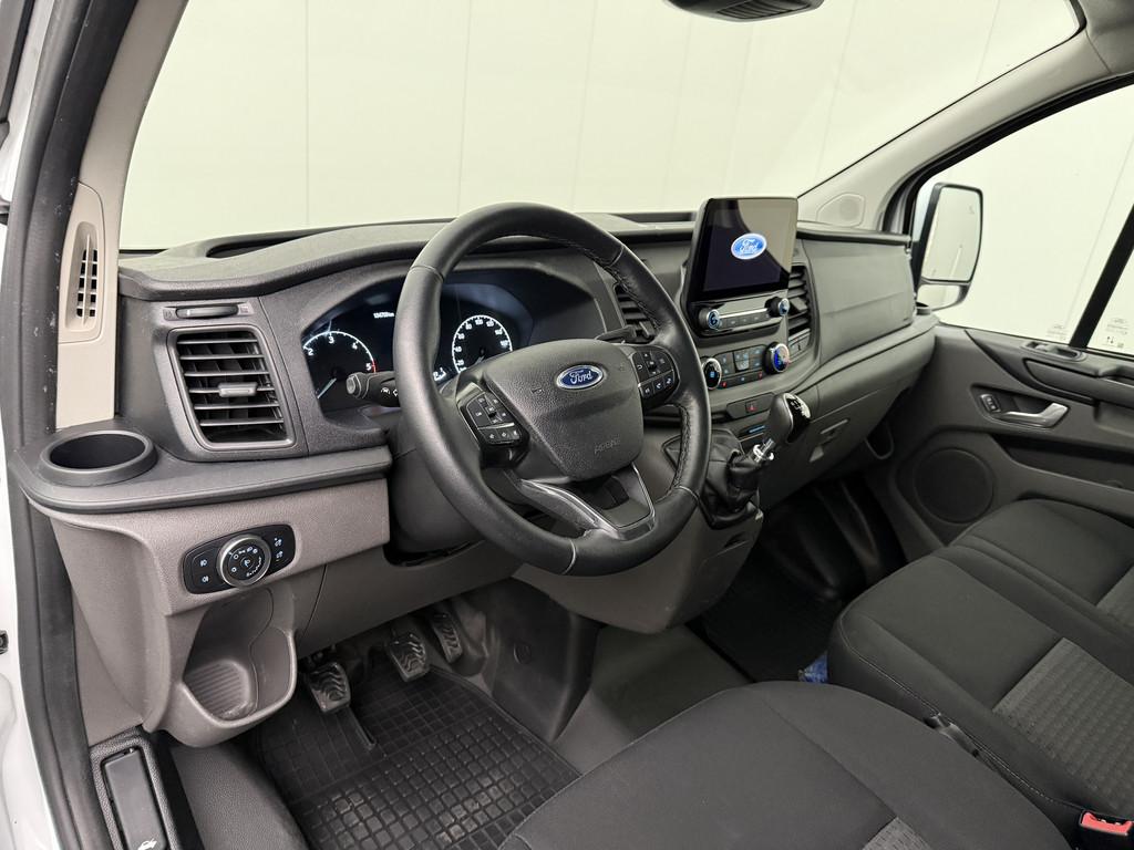 Ford Transit Custom 2.0TDCi 130PK Lang | Multimedia | Camera, LED verlichting, Stof, Gebruikt, Zwart