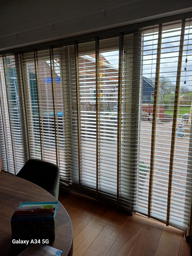 Jaloezieën gebroken wit - diverse maten, Ophalen, Gebruikt, 200 cm of meer, 50 tot 100 cm