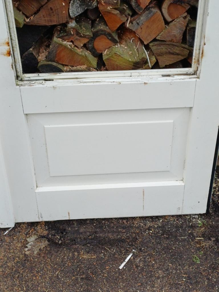 Massief Merantie openslaande deuren met HR++ glas, Doe-het-zelf en Verbouw, Ophalen, 120 cm of meer, 215 cm of meer, Glas