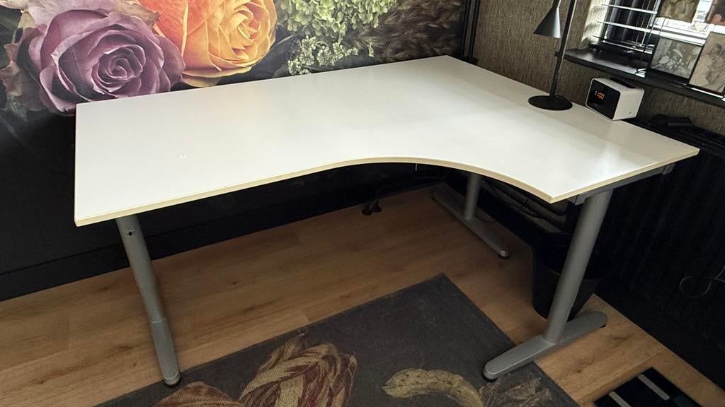 IKEA Galant hoekbureau 180x120 cm, Ophalen, Gebruikt, Spaanplaat of MDF, Hoekbureau